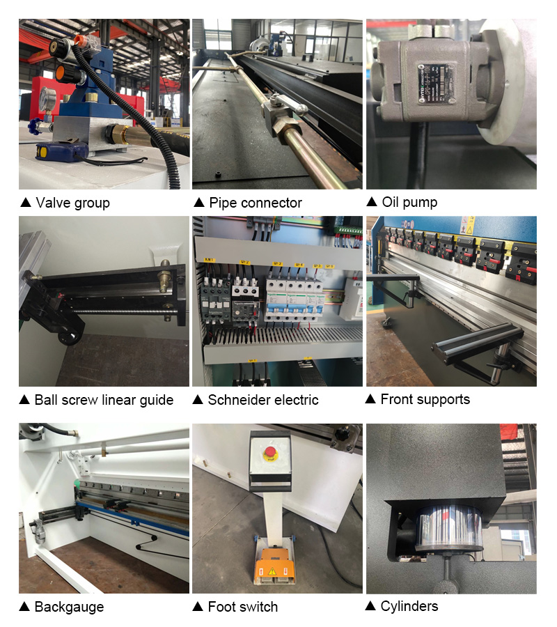 63t 2500mm Nc Carbon Steel Sheet Bending Machine Hydraulic Press Brake Pressa idraulica piegatrice della lamiera di acciaio al carbonio 63t 2500mm Nc