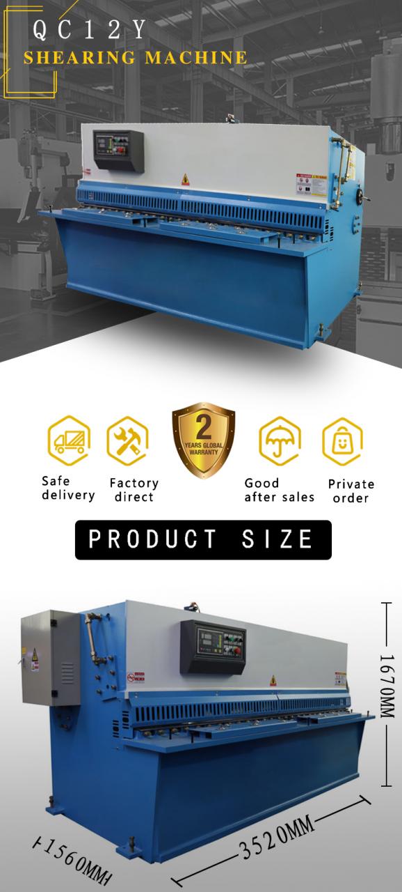 Hydraulic Guillotine Shear Machine Qc12y 8*6000mm Guillotine Industrial Sheet Metal Aluminium Stainless Steel Cutting Shearing M Cesoia a ghigliottina idraulica Qc12y 8*6000mm Lamiera a ghigliottina industriale Lamiera di alluminio Acciaio inossidabile Taglio cesoia M