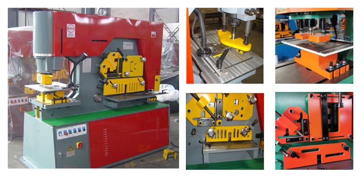 Q35y Hydraulic Ironworker Combined Drilling Machine Punching And Shearing Machine Macchina di perforazione e cesoia combinata della perforatrice idraulica di Q35y siderurgica
