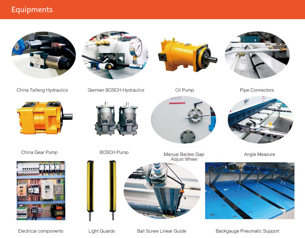 QC11K 10 12 16 mm 3200 4000mm Metal Guillotine Shear CNC Guillotine Shearing Machine QC11K 10 12 16 mm 3200 4000 mm Cesoia a ghigliottina per metallo Cesoia a ghigliottina CNC